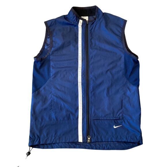 Nike Navy Blue Reflective Running Vest Women's Size M - Picture 1 of 11